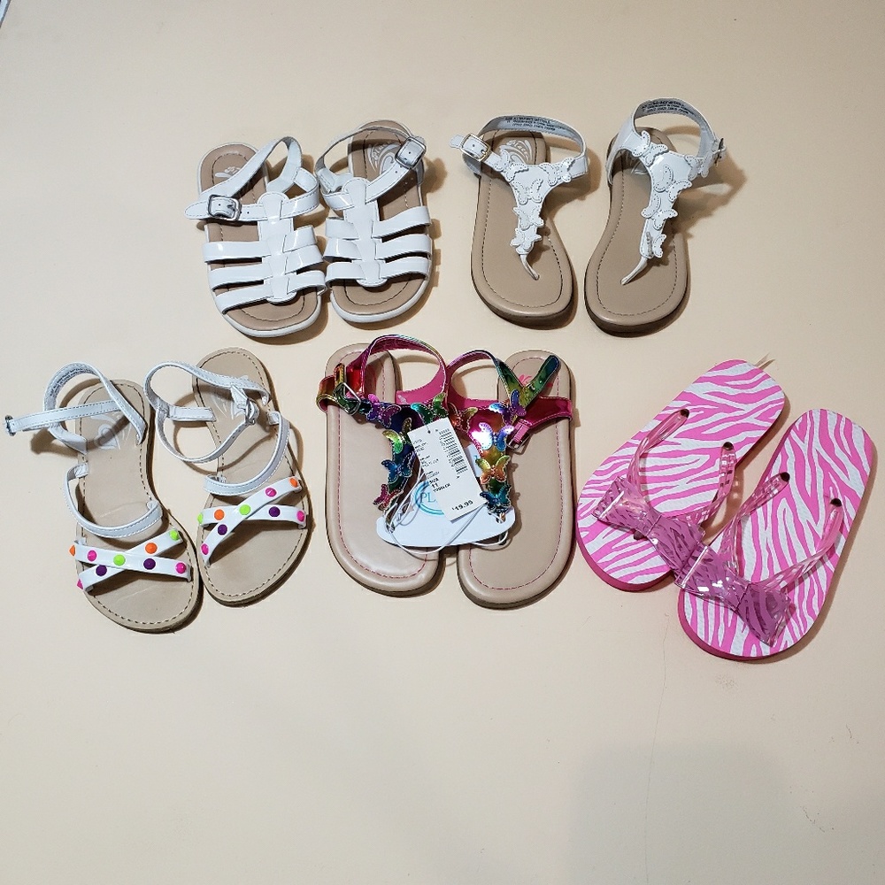 5 pairs of girls size 11 shoes